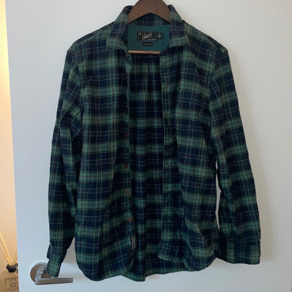 GRAYERS. MENS. LONG SLEEVE PLAID. MEDIUM